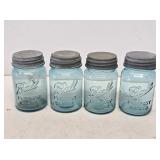 4 Ball 1 Pint Fruit Jars with Zinc Caps