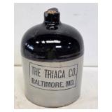 Early The Triaca Co. Baltimore, MD Stoneware Jug