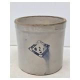 Pittsburg Pottery 2 Gallon Stoneware Crock