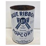 Blue Ribbon Popcorn Advertising Tin