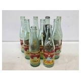 9 Royal Crown Cola Glass Bottles