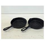 (2) #3 Cast Iron Skillets