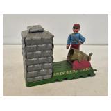 Artillery Bank Cast Iron Mechanical Coin Bank