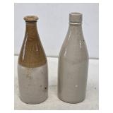 2 Stoneware Bottles