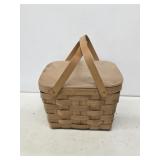 Wooden Woven Picnic Basket