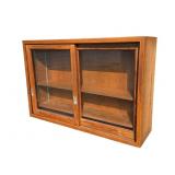 Oak 2 Sliding Door Display Case