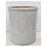 8 Gallon Blue Heart Stoneware Crock