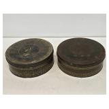2 Early Sunshine Fruit Cake Advertising Tins