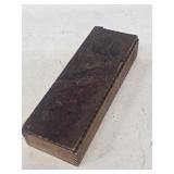 Early Wooden Pyrography Pencil Box