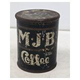 Early MJB Coffee Advertising Tin