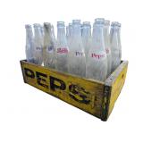 Pepsi Wooden Bottle Crate with Bottles