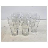 8 Coca-Cola Soda Fountain Glasses