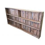 Primitive Hand Made Barn Wood Wall Mount Shelf