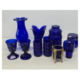 Deep Cobalt Blue Glass Items