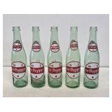 5 Dr. Pepper 10 2 4 Glass Soda Bottles