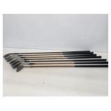 Early Golf Clubs with Leather Grips