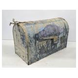 Huge Primitive Metal Mailbox