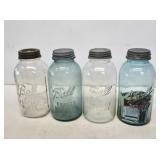 4 Ball 1/2 Gallon Fruit Jars with Caps