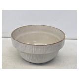 Early White Stoneware Mixing Bowl