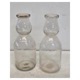 2 Purity Maid New Albany, IN Cream Top Bottles