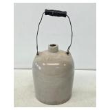 Early Stoneware 1 Gallon Center Spout Jug