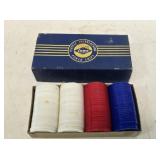 Vintage Lowe Poker Chips with Original Box