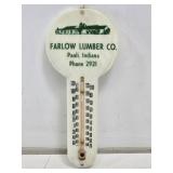 Farlow Lumber Paoli, IN Advertising Thermometer