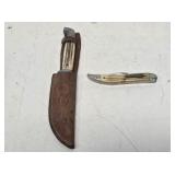 Queen Steel Hunting Knife & Fish Knife