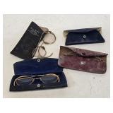 4 Early 12K Gold Filled Eyeglasses