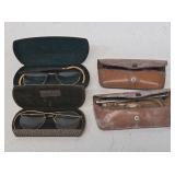 4 Early 12K Gold Filled Eyeglasses