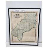 1876 Spencer County, IN Framed Map