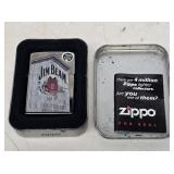 New Jim Beam Zippo Lighter with Case