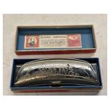 Early M.Hohner Unsere Lieblinge Harmonica with Box