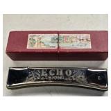 Early M.Hohner Echo Harmonica with Box