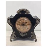Ansonia Victorian Cast Iron Mantle Clock