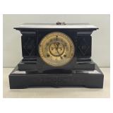 Ansonia Victorian Cast Iron Mantle Clock