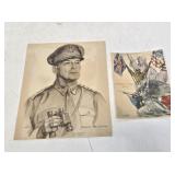 1942 MacArthur Litho & 1944 Christmas Post Card