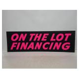 Vintage Cardstock Used Car Lot Sign