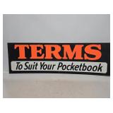 Vintage Cardstock Used Car Lot Sign