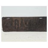 1921 Indiana License Plate