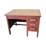 Quartersawn Oak Single Pediment Desk