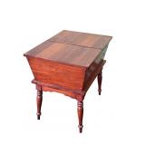 Mid-Century Cherry Lift Top End Table