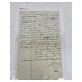 1813 Harrison County Indiana Territory Document
