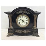Ansonia Victorian Cast Iron Mantle Clock