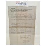 1853 Wabash & Erie Canal Land Sale Document