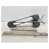 Vintage Drafting Arm & Drafting Rulers