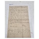 1817 Posey County Indiana Court Document