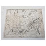 1812 Middle States & Western Territories Map