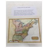 1798 Hand Colored Eastern United States Map