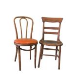 2 Wooden Side Chairs